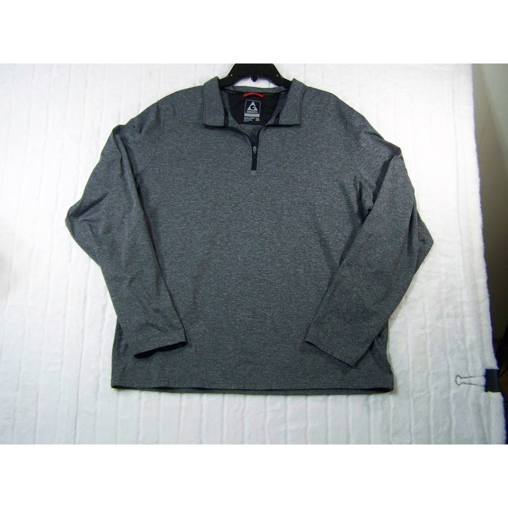Gerry 1/4 Zip Pullover Mens XXL Gray Excellent Heathered Performance Top